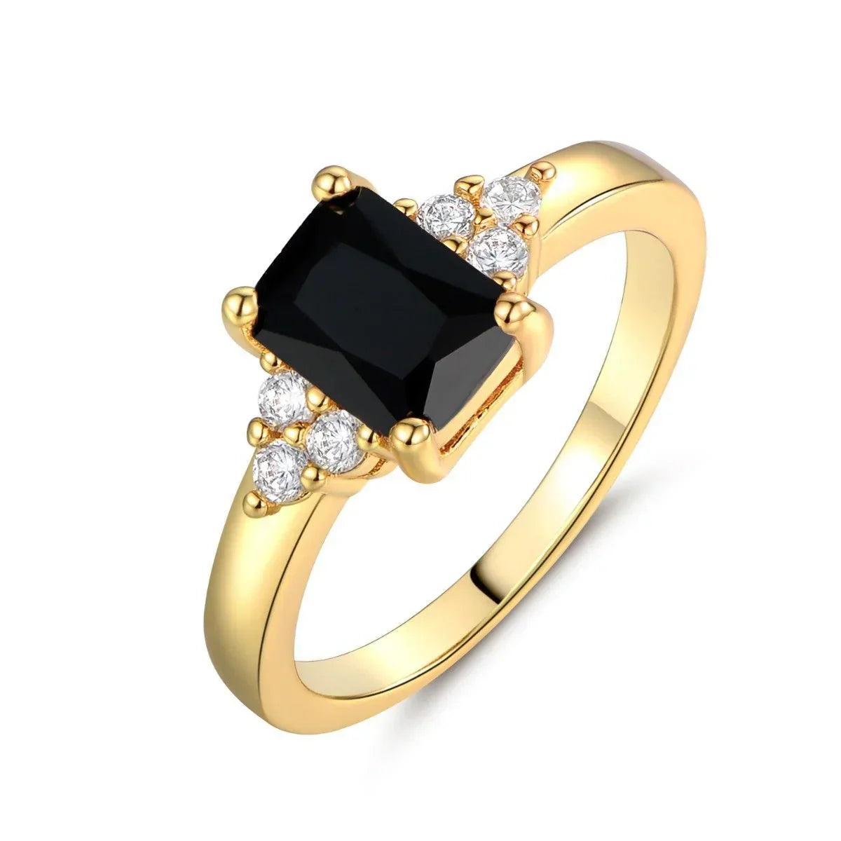 Sophie – Bague Baguette en Spinelle Negro