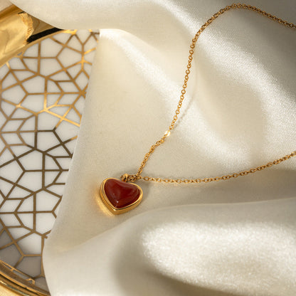 Cecily - Collar de Corazón de Oro