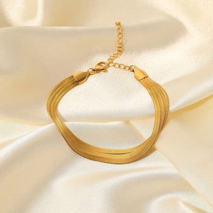 Abela - Pulsera de espiga de 3 capas