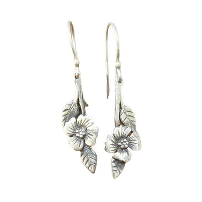 Yssa – Pendientes Rosa Vintage en Plata