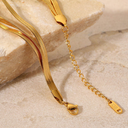 Abela - Pulsera de espiga de 3 capas