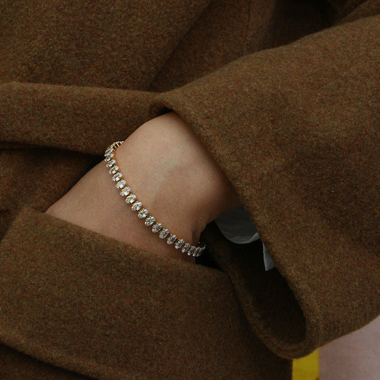 Georgina - Pulsera Tennis de Diamantes