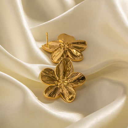 Allysa - Pendientes de Flores de Oro