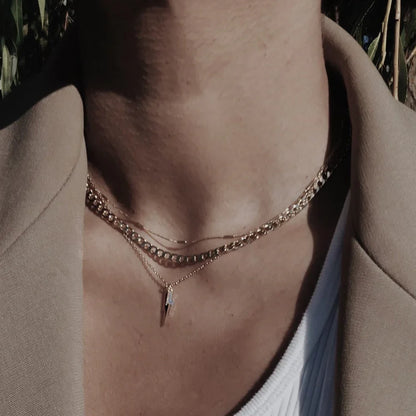 Auriane – Collar Gourmette a Eslabones Planos