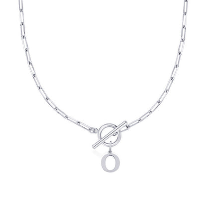 Amara – Collar Inicial en Eslabones de Papel