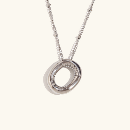 Collar de Iniciales de Oro con Bola