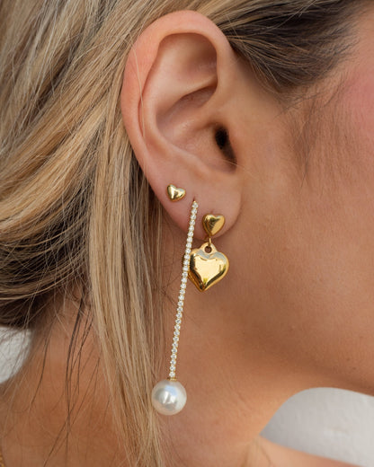 Cassie - Pendientes Doble Corazón