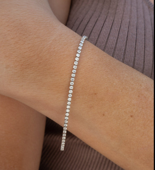 Mini Pulsera de Tenis con Cristales