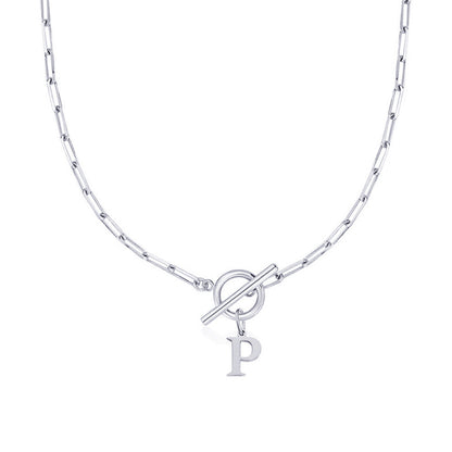 Amara – Collar Inicial en Eslabones de Papel