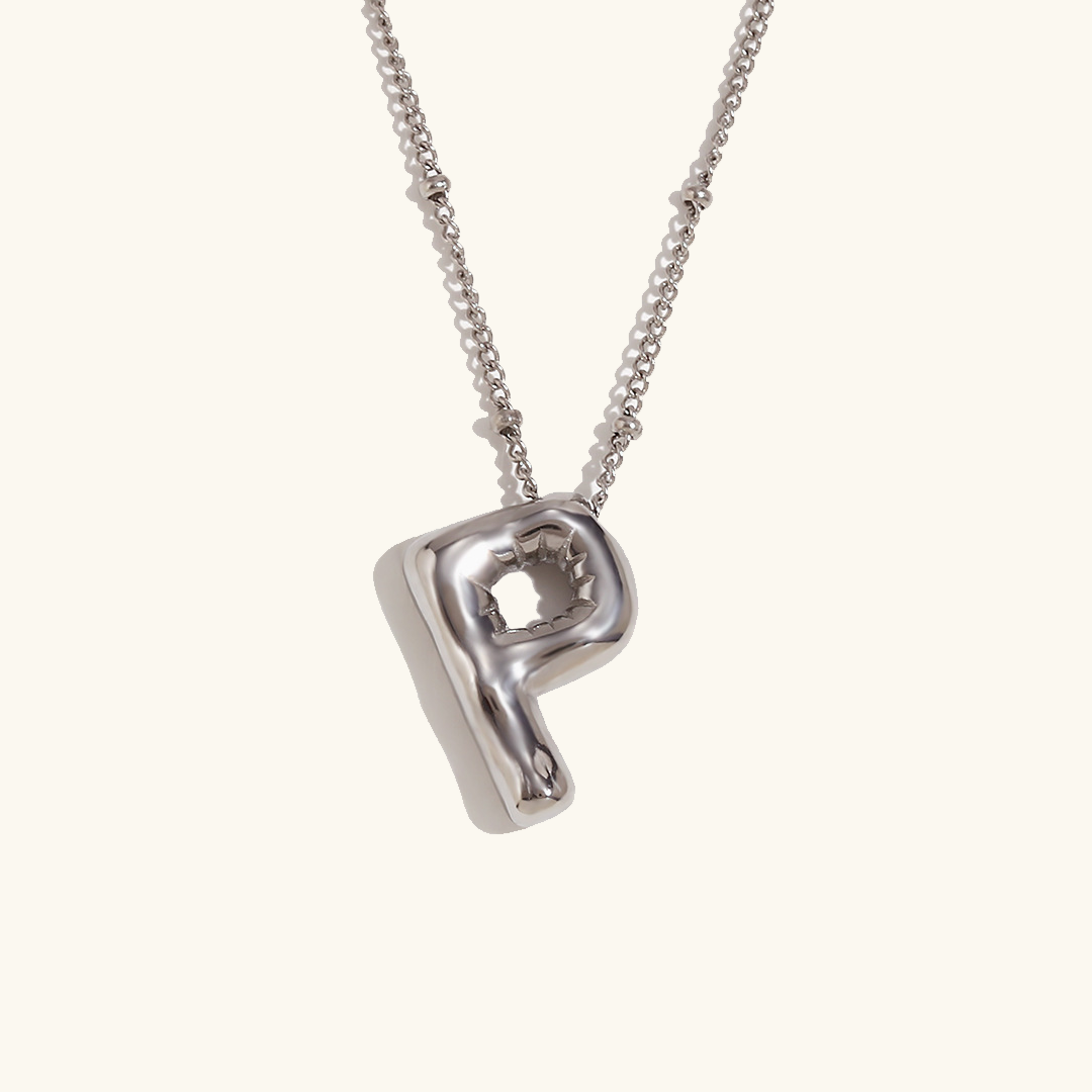 Collar de Iniciales de Oro con Bola