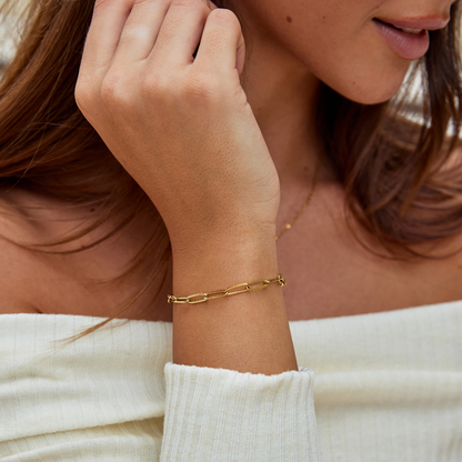 Hyeri – Pulsera Cadena Clip Dorado