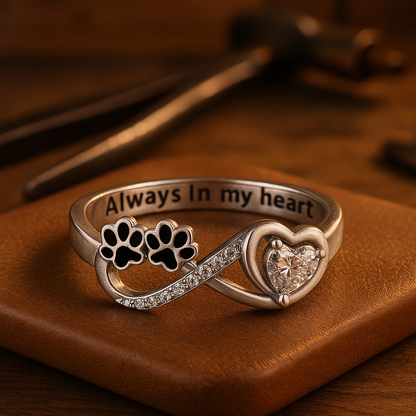 Haruko – Anillo Pequeñas Huellas de Patas de Perro