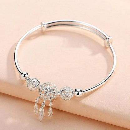Nayeli – Pulsera Atrapasueños Ajustable en Plata de Ley 925