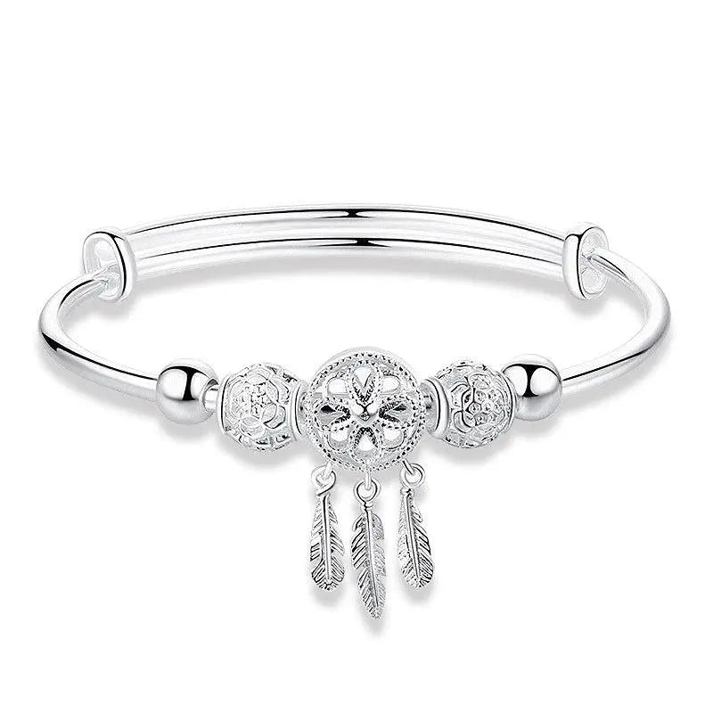 Nayeli – Pulsera Atrapasueños Ajustable en Plata de Ley 925