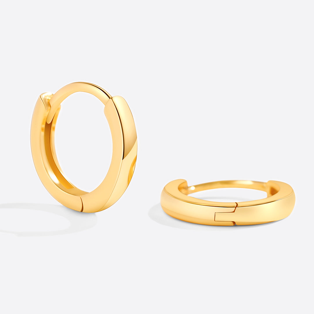 Luna – Aretes de Aros Huggie Delicados
