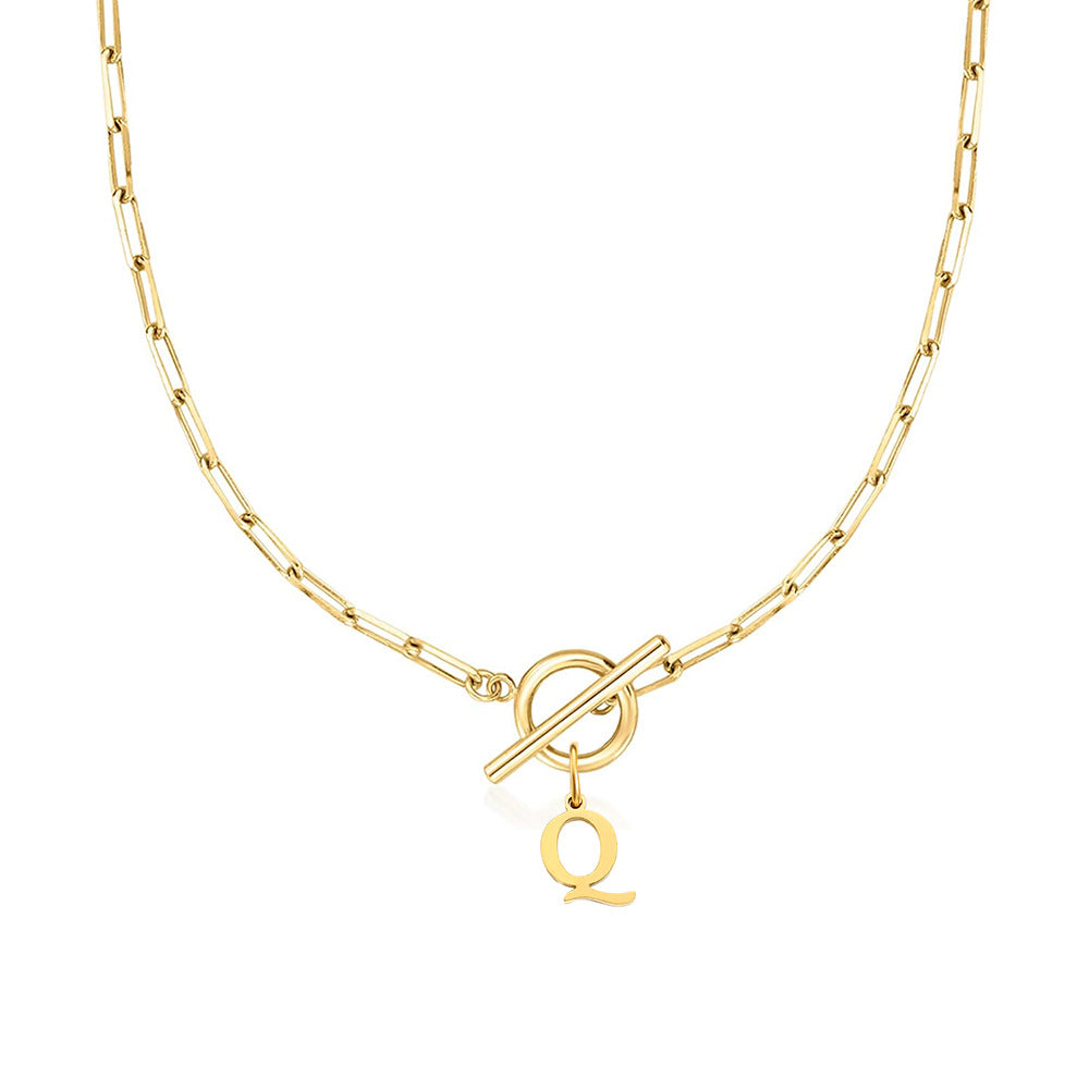 Amara – Collar Inicial en Eslabones de Papel