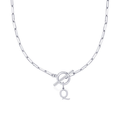 Amara – Collar Inicial en Eslabones de Papel
