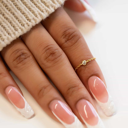 Emily - Anillo de Cadena con Solitario