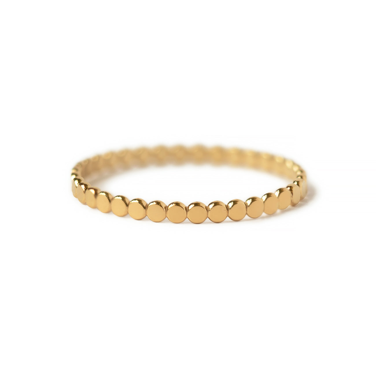 Luna - Anillo Plano de Perlas