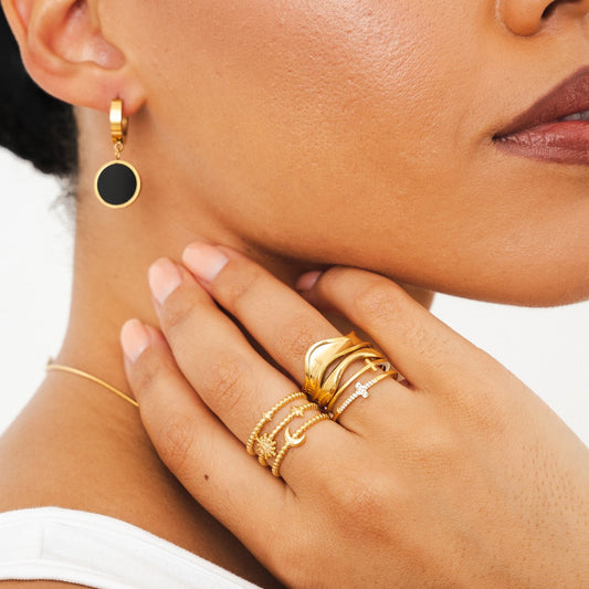 Charlie – Anillo Ajustable Escultural