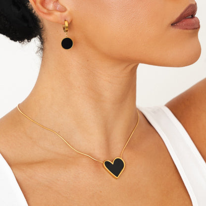 Sharlyn – Collar Colgante Corazón de Mármol