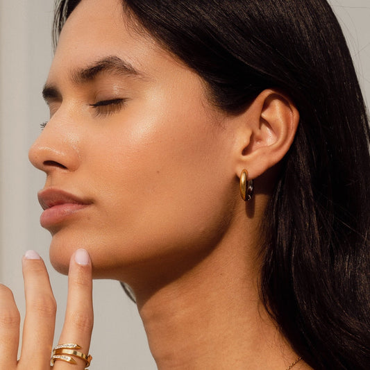 Siena – Aretes Contrastadas Oro/Plata
