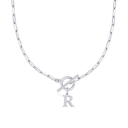 Amara – Collar Inicial en Eslabones de Papel