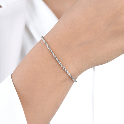 George – Pulsera Cadena Twist de Acero