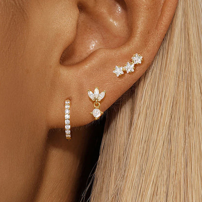 Nova – Set de Pendientes de Diamantes