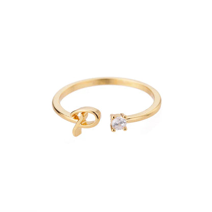 Shiela – Anillo Inicial en Acero Inoxidable Dorado