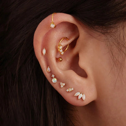 Ariela – Pendientes Stud de Ópalo