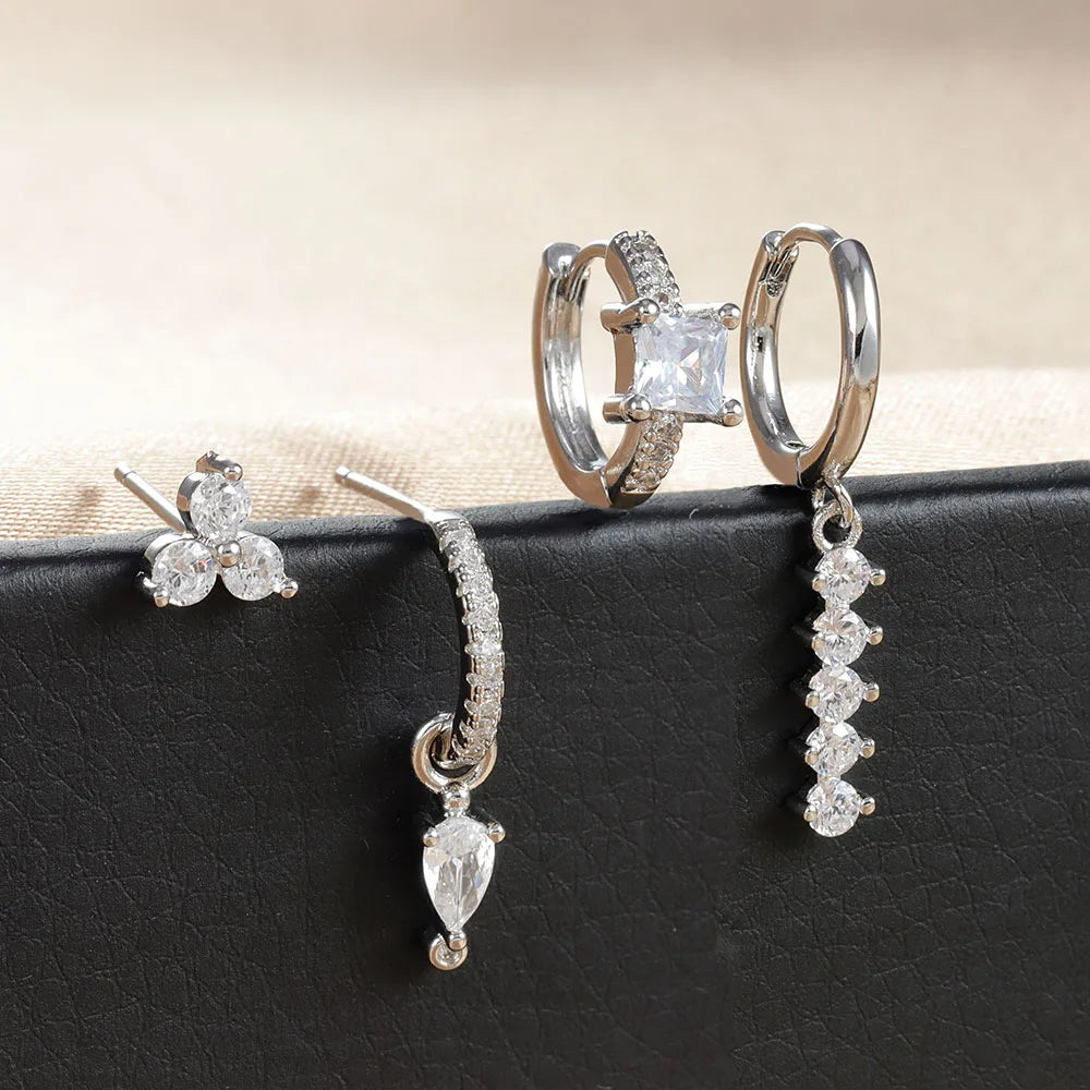 Valeria – Set de Pendientes Teardrop de Lujo Ligero