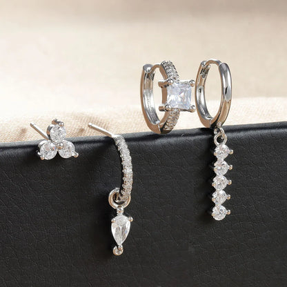 Valeria – Set de Pendientes Teardrop de Lujo Ligero