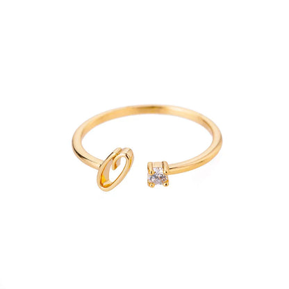 Shiela – Anillo Inicial en Acero Inoxidable Dorado