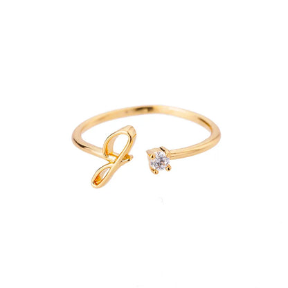 Shiela – Anillo Inicial en Acero Inoxidable Dorado