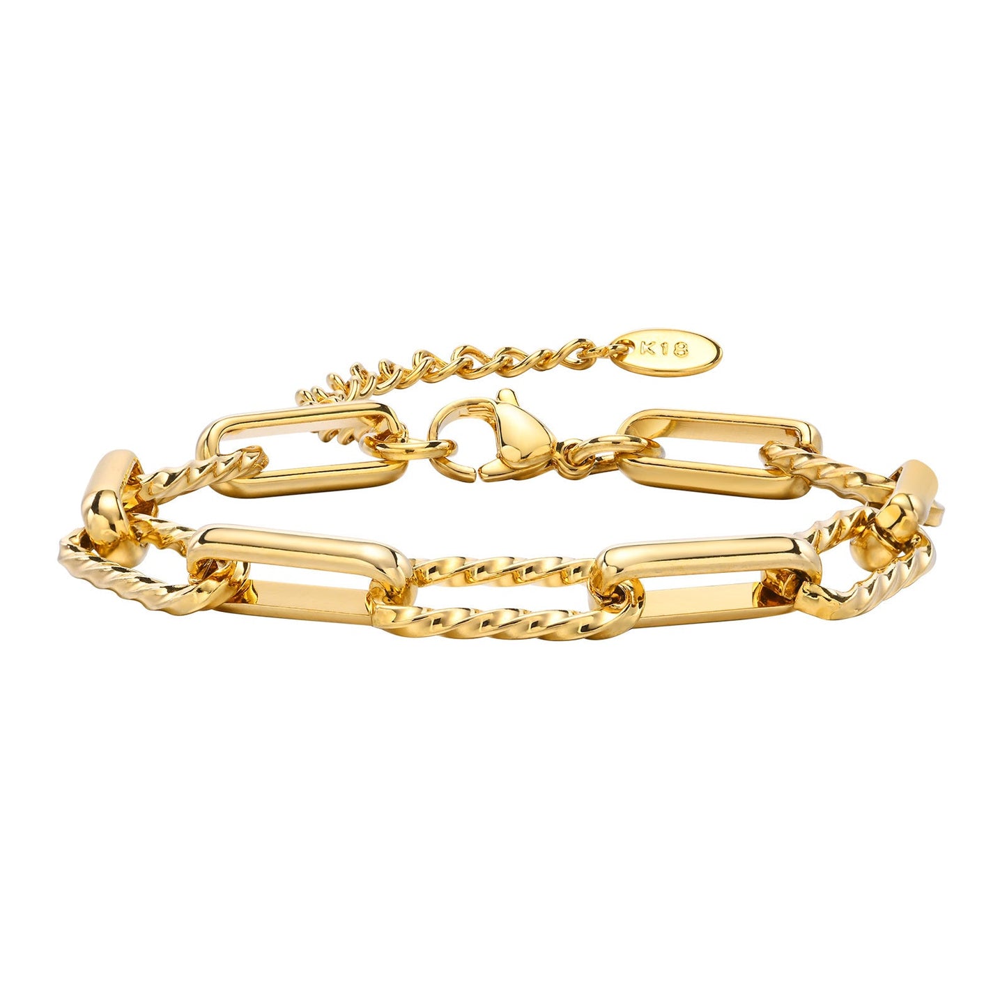 Lora – Pulsera de Acero Inoxidable Dorada