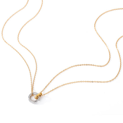 Aurel – Collar de Acero Inoxidable Bicolor