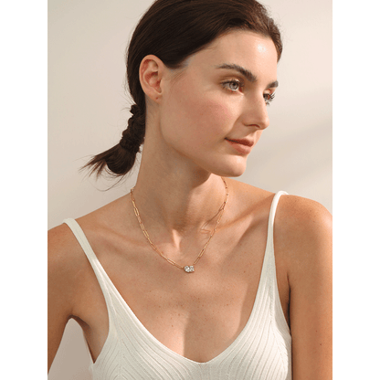 Alessia – Collar de Eslabones con Gemas Elegante