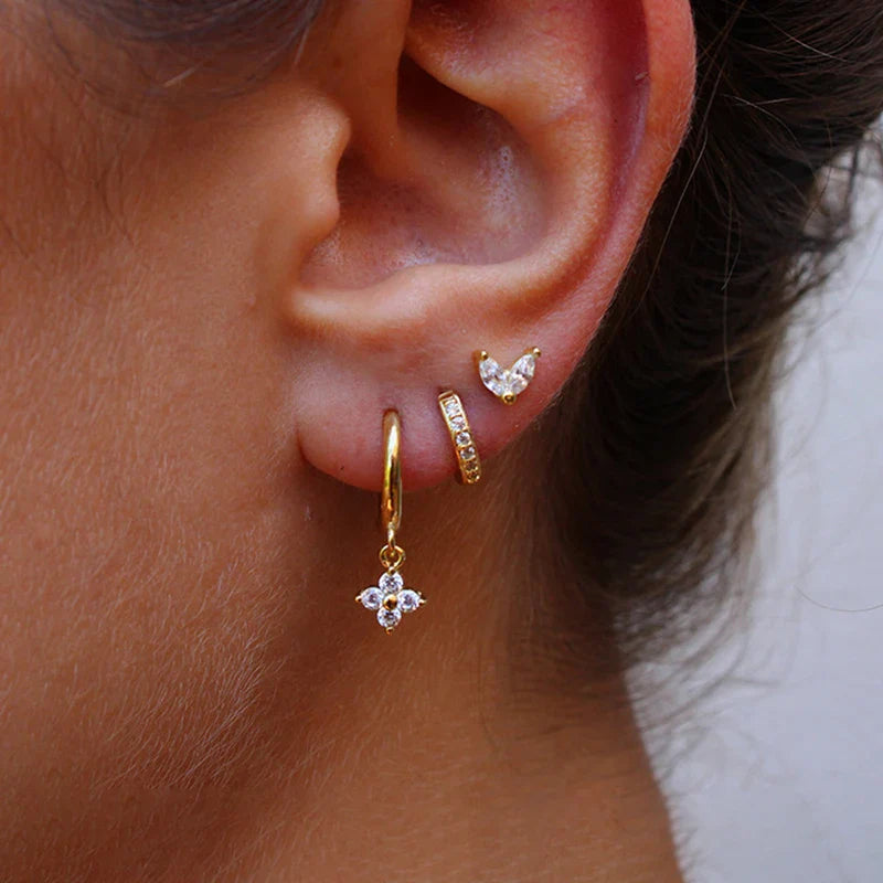 Olivia – Set de Pendientes Geométricos
