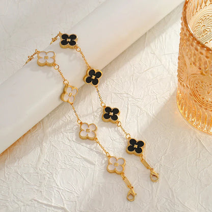 Lian – Pulsera Doble Cara con Flores de Ciruelo