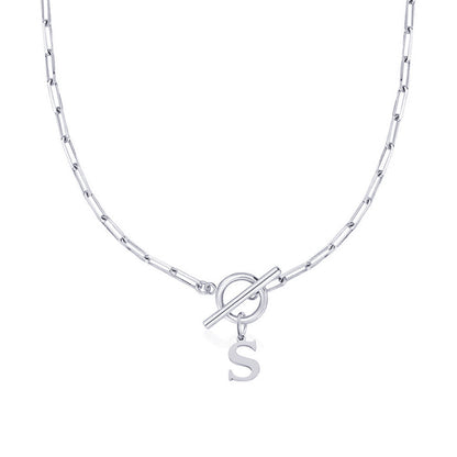 Amara – Collar Inicial en Eslabones de Papel
