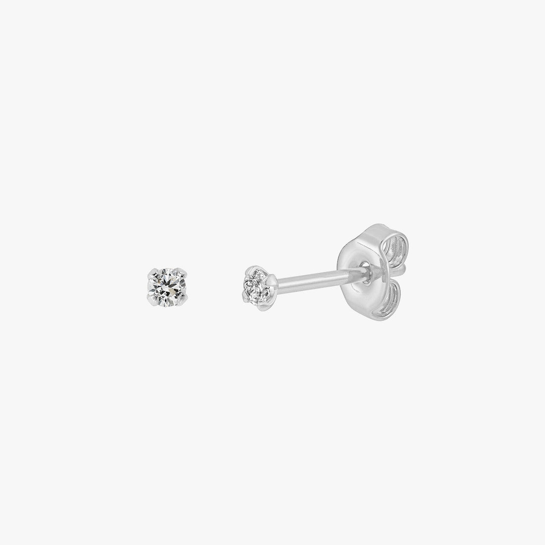 Sloane - Mini Pendientes Brillantes 2mm