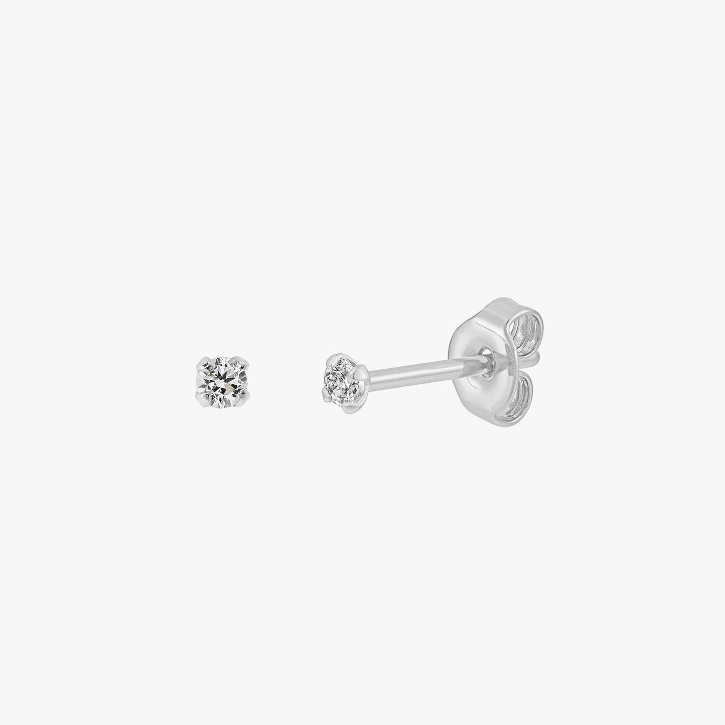 Sloane - Mini Pendientes Brillantes 2mm