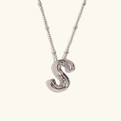 Collar de Iniciales de Oro con Bola