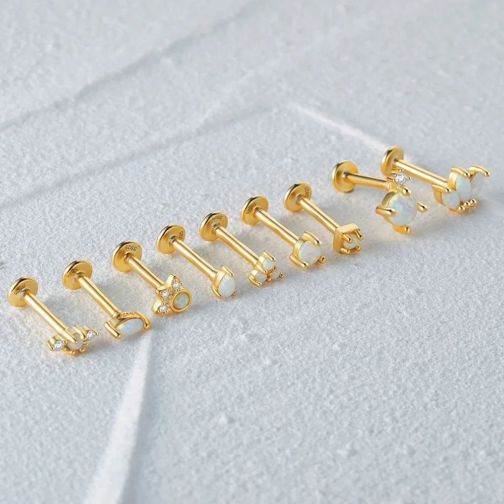 Ariela – Pendientes Stud de Ópalo