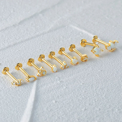 Ariela – Pendientes Stud de Ópalo