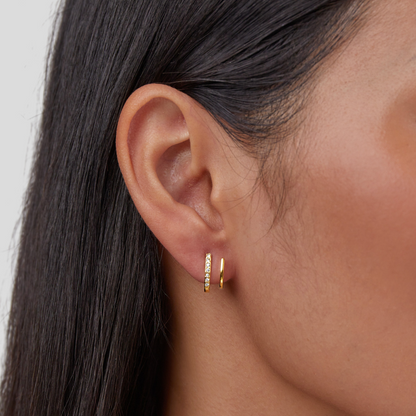 Zendaya – Pendientes de Garras de Cristal en Oro de 18K