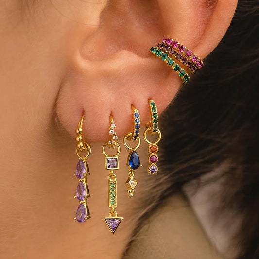 Estela – Set de Pendientes Gota de Agua Modernos