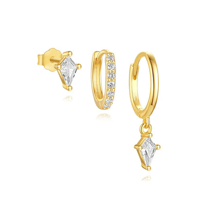 Azaria – Set de Pendientes con Colgante de Diamante