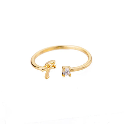 Shiela – Anillo Inicial en Acero Inoxidable Dorado